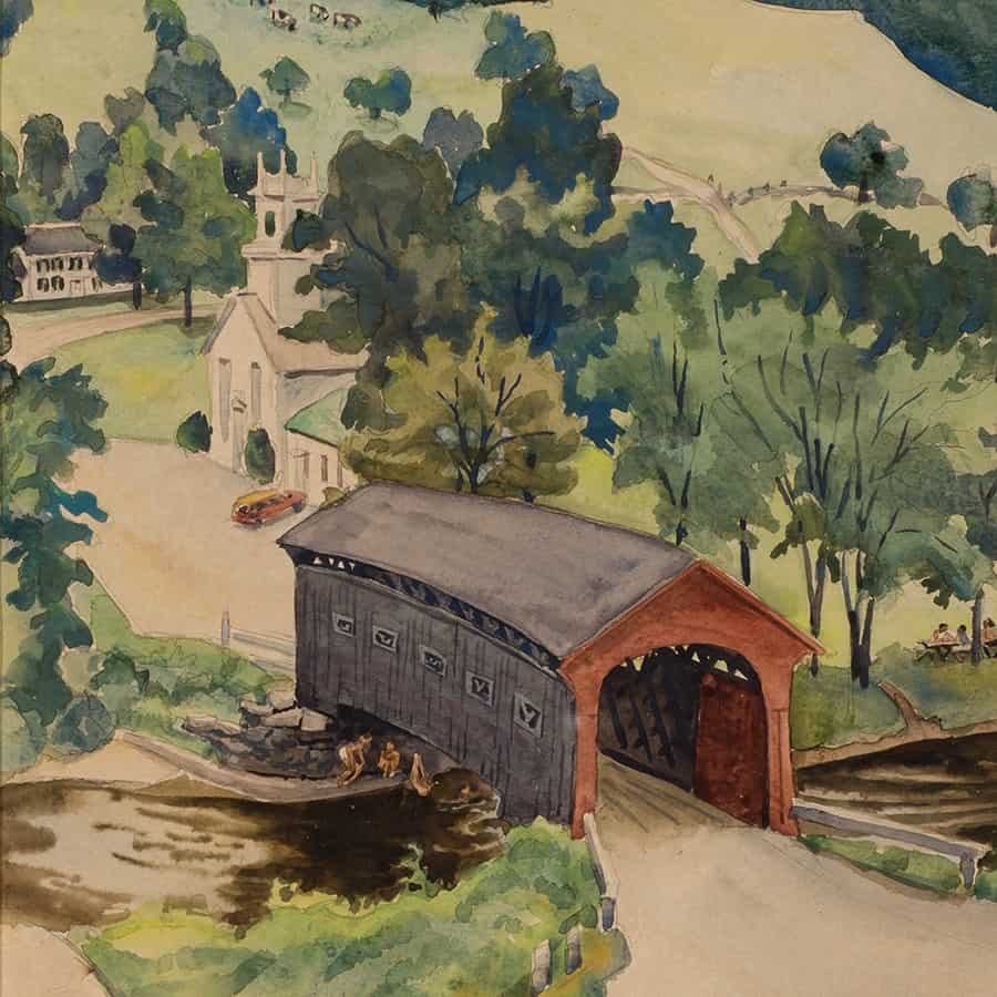 Covered Bridge, Summer (West Arlington)